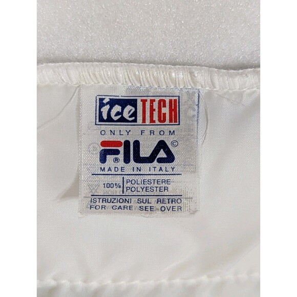 NWT Rare VTG FILA Italian Ski Team Fleece Pullover Womens 14 White Embroidered - Picture 12 of 16